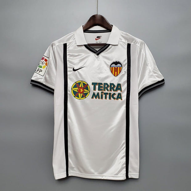 00 - 01 Valencia Home Retro Football Shirt - Footballshirt.online