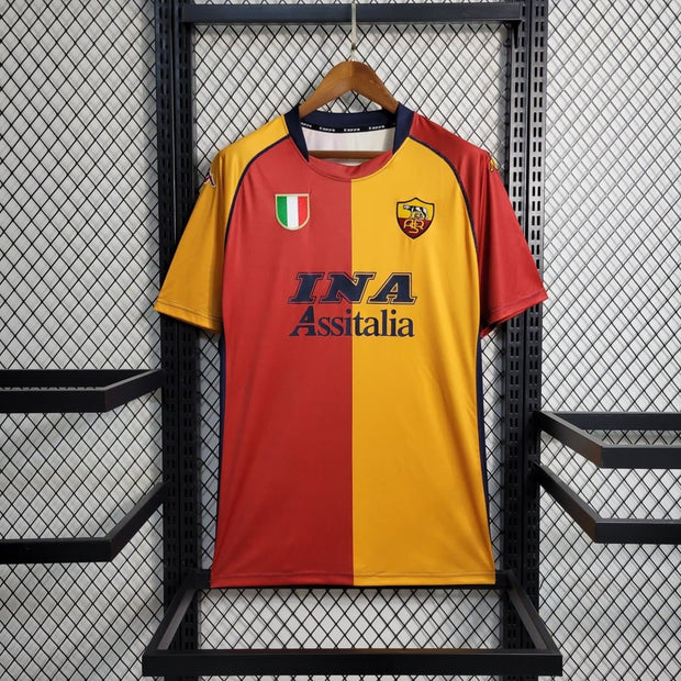 01 - 02 Roma Home Retro Football Shirt - Footballshirt.online