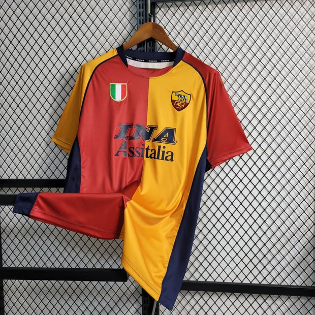 01 - 02 Roma Home Retro Football Shirt - Footballshirt.online