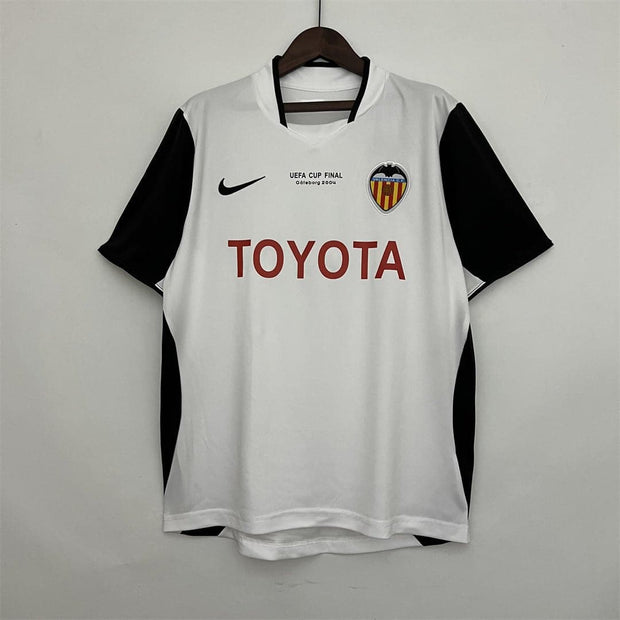 03 - 04 Valencia Home Retro Football Shirt - Footballshirt.online