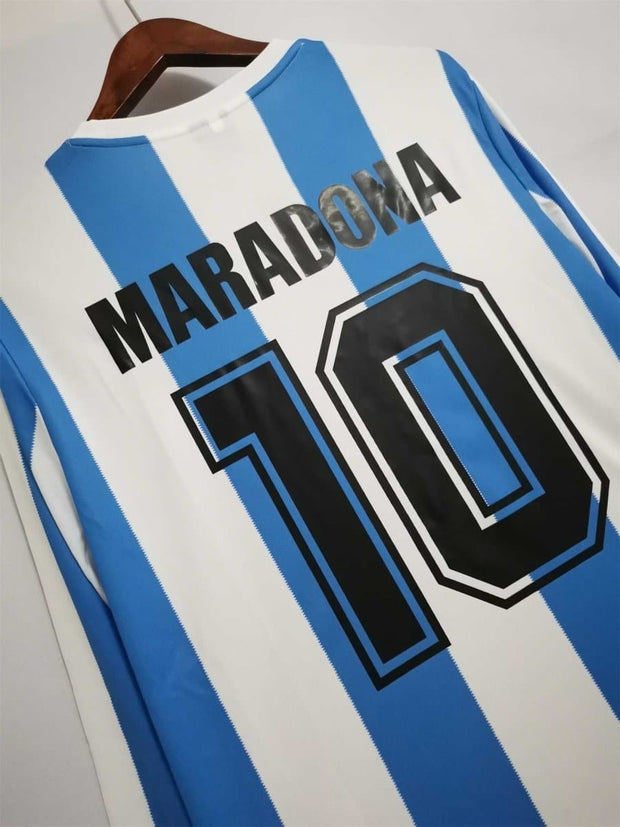 1986 Argentina home retro football t-shirts | football shirt online - Footballshirt.online