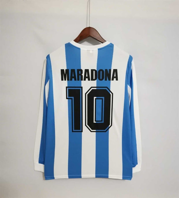 1986 Argentina home retro football t-shirts | football shirt online - Footballshirt.online