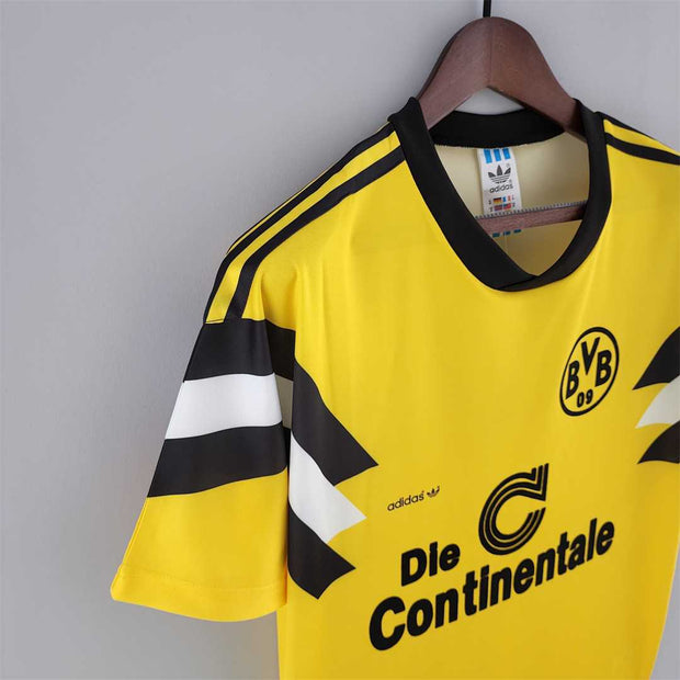 1989 borussia Dortmund Away Home 9 Replica Retro Football T-Shirts - Footballshirt.online