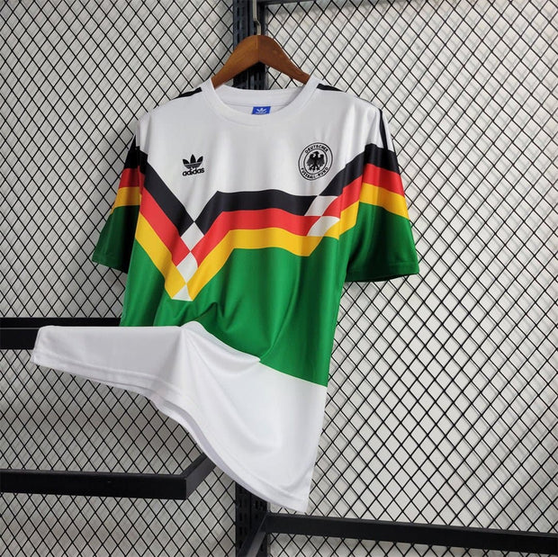 1990 Germany Away Multicolor Retro Vintage Home Football | Footballshirt.online - Footballshirt.online