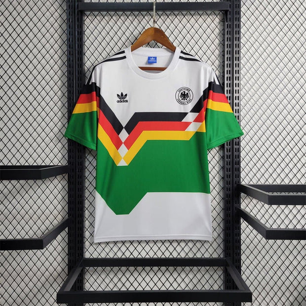 1990 Germany Away Multicolor Retro Vintage Home Football | Footballshirt.online - Footballshirt.online