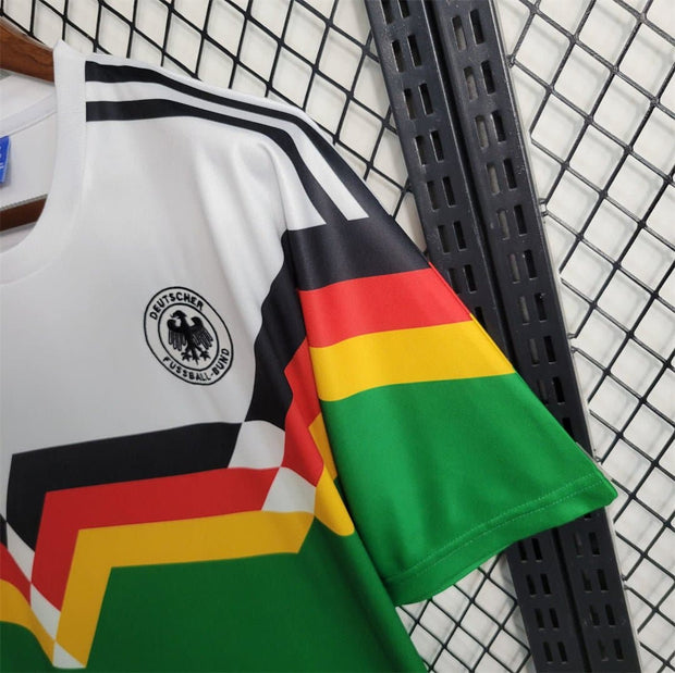 1990 Germany Away Multicolor Retro Vintage Home Football | Footballshirt.online - Footballshirt.online