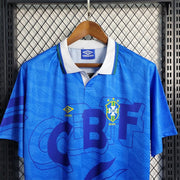 1992 Brazil Classic Blue Away Retro Football Shirts | Footballshirt.online - Footballshirt.online