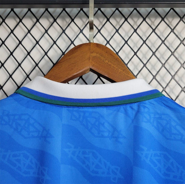 1992 Brazil Classic Blue Away Retro Football Shirts | Footballshirt.online - Footballshirt.online