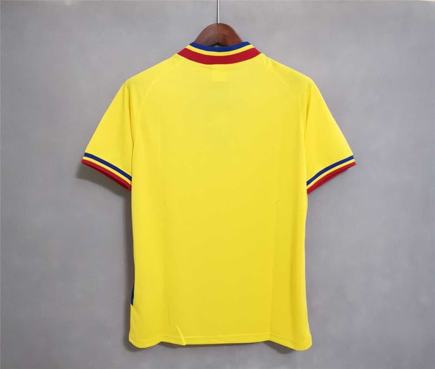 1994 Romania home yellow Retro | Footballshirt.online - Footballshirt.online