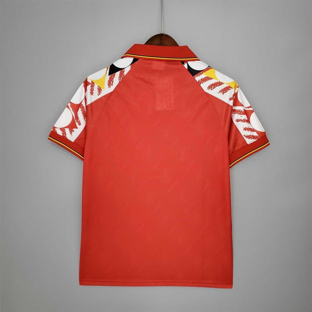 1995 Belgium red Home Retro Football Shirt| Footballshirt.online - Footballshirt.online