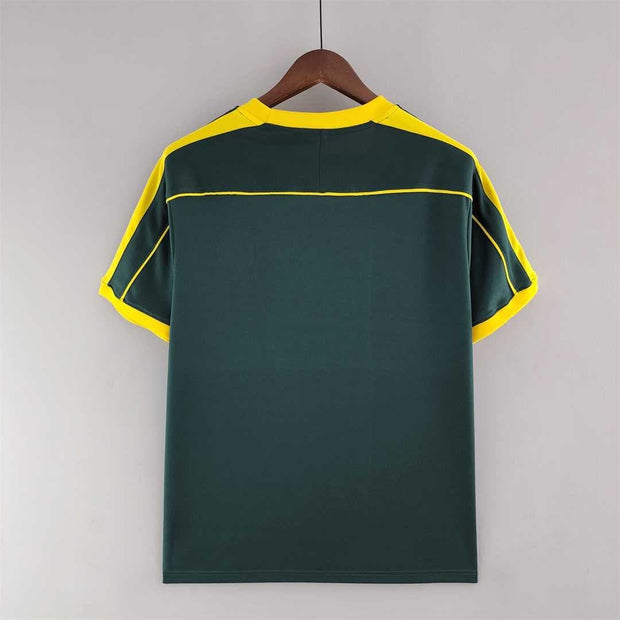1998 Brazil Nike goalkeeper dark green 12 Retro Soccer Jerseys | Footballshirt.online - Footballshirt.online