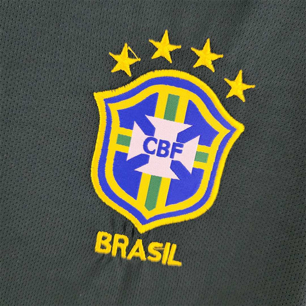 1998 Brazil Nike goalkeeper dark green 12 Retro Soccer Jerseys | Footballshirt.online - Footballshirt.online
