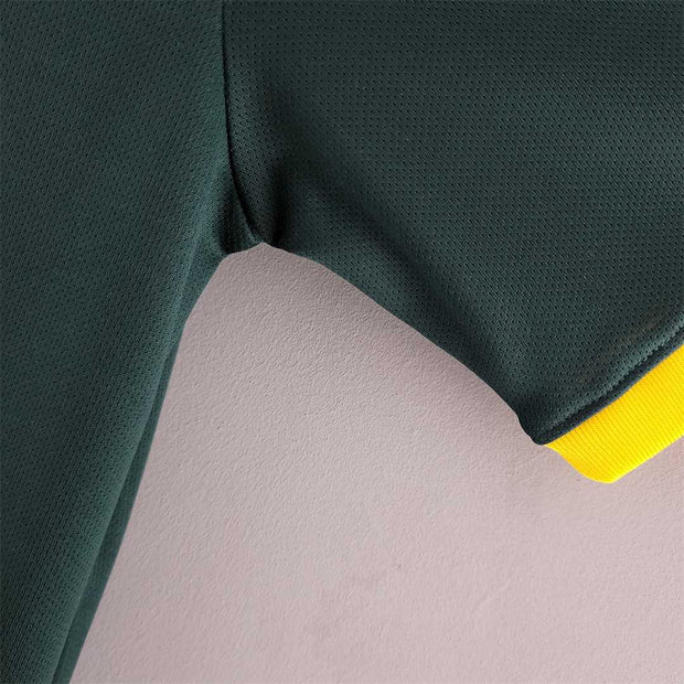 1998 Brazil Nike goalkeeper dark green 12 Retro Soccer Jerseys | Footballshirt.online - Footballshirt.online