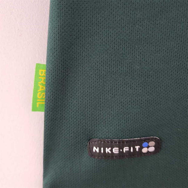 1998 Brazil Nike goalkeeper dark green 12 Retro Soccer Jerseys | Footballshirt.online - Footballshirt.online
