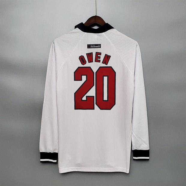 1998 England Home Away long sleeve 13 Retro Vintage | Footballshirt.online - Footballshirt.online