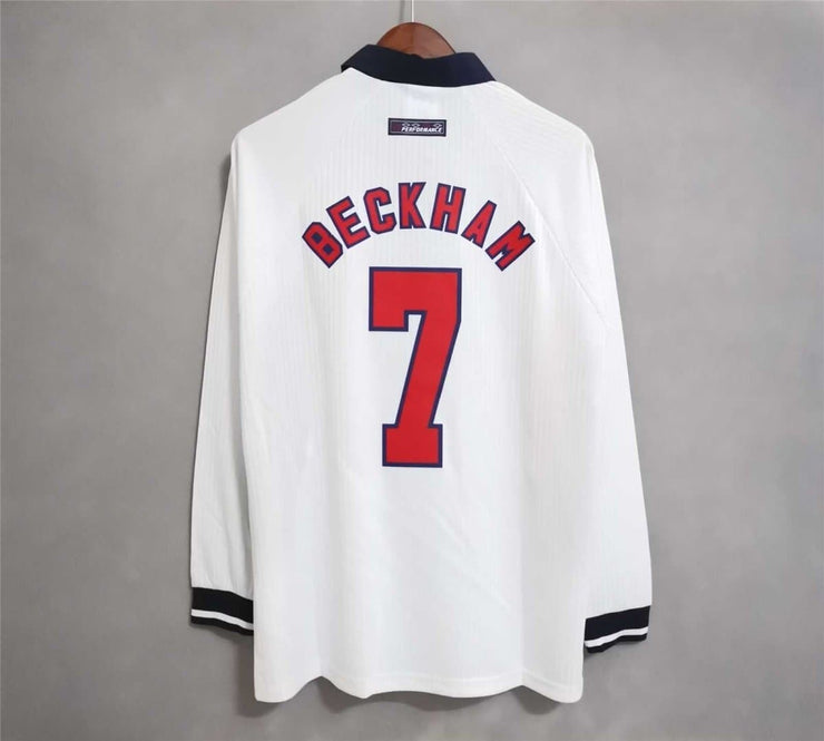 1998 England Home Away long sleeve 13 Retro Vintage | Footballshirt.online - Footballshirt.online