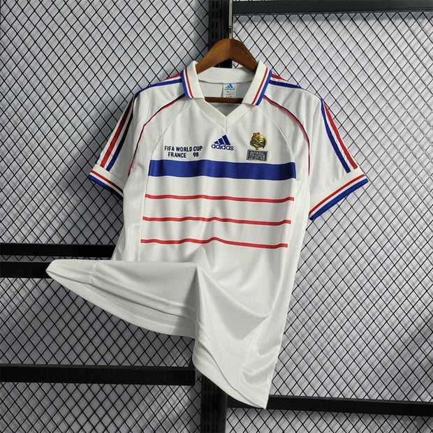 1998 France Away Retro | Footballshirt.online - Footballshirt.online