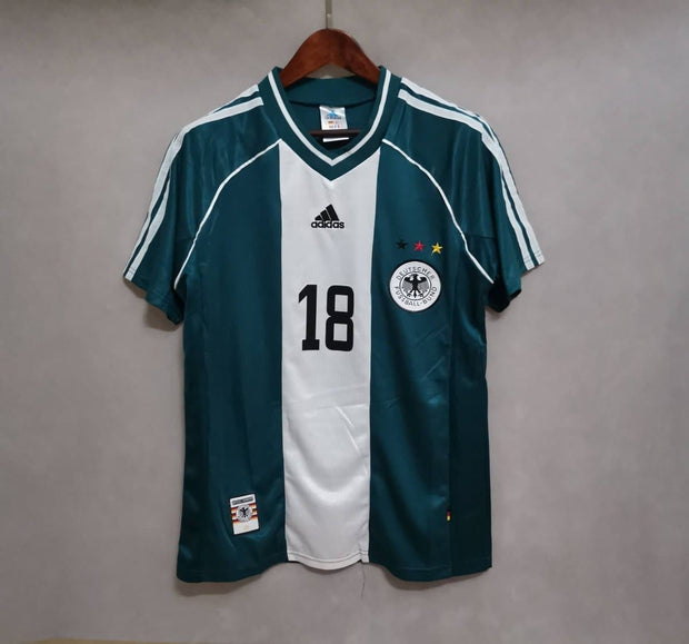 1998 Germany Classic Away Home 16 Retro| Footballshirt.online - Footballshirt.online