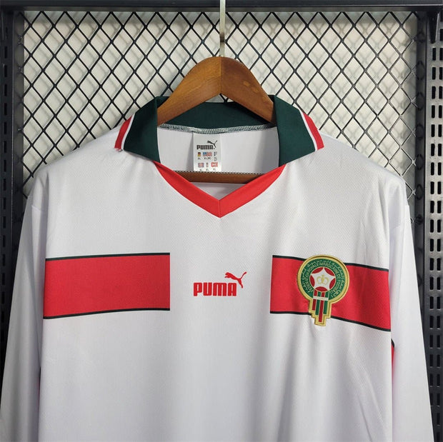1998 Morocco Puma Away long sleeve 7 Football Shirts - Soccer Jerseys - Footballshirt.online