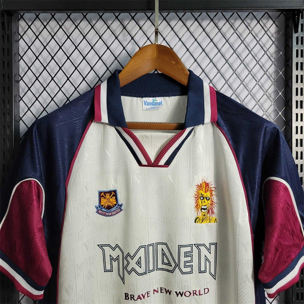 1999 West Ham Iron Maiden Away Edition 10 Retro Soccer Jerseys - Footballshirt.online