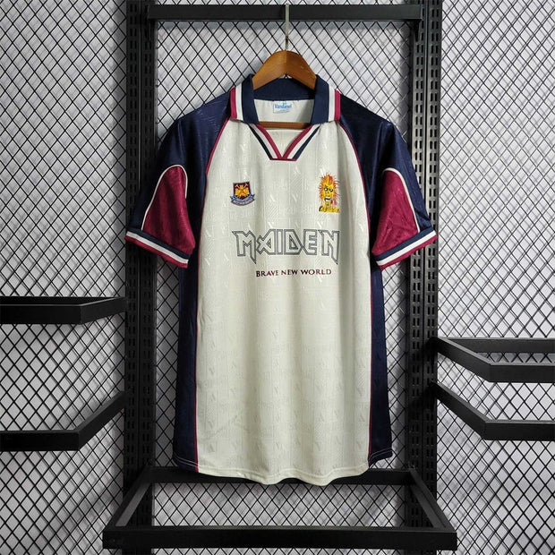 1999 West Ham Iron Maiden Away Edition 10 Retro Soccer Jerseys - Footballshirt.online