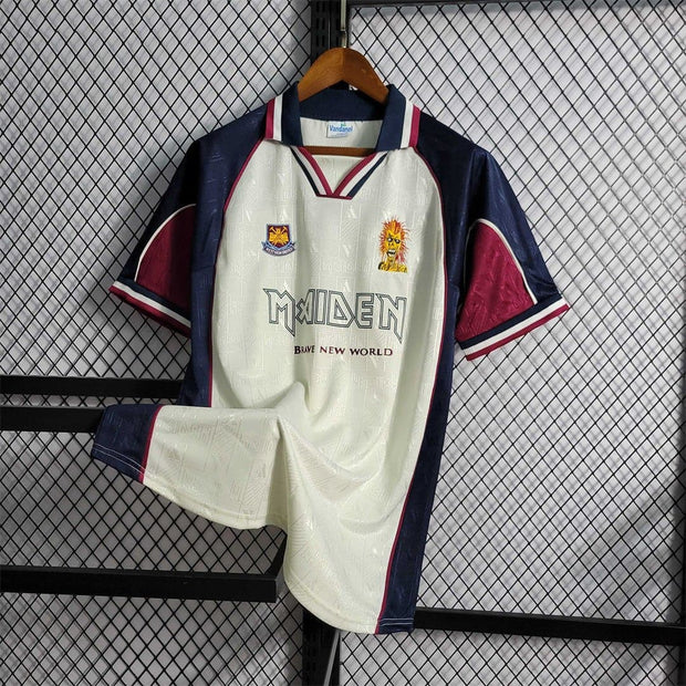 1999 West Ham Iron Maiden Away Edition 10 Retro Soccer Jerseys - Footballshirt.online