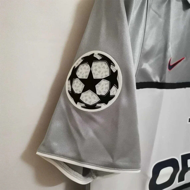2000 PSG RONALDINHO 21 Away Gray Champions League Soccer jerseys - Footballshirt.online
