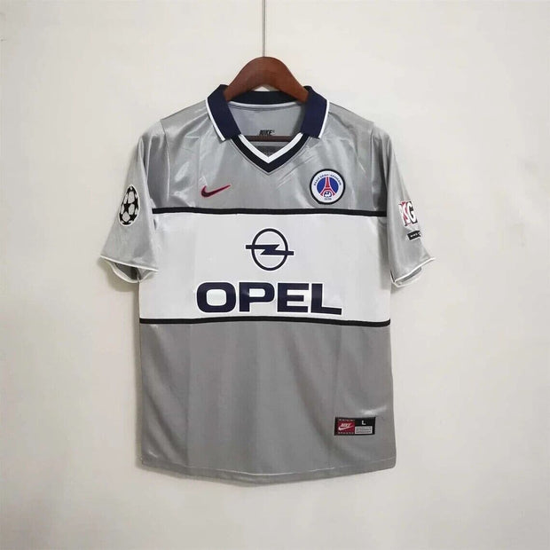2000 PSG RONALDINHO 21 Away Gray Champions League Soccer jerseys - Footballshirt.online
