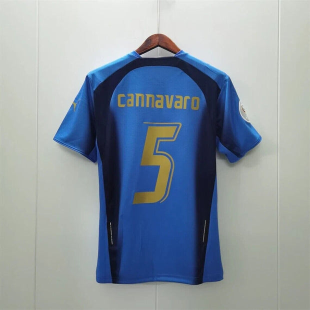 2006 Italy Home World Cup Final Fabio Cannavaro | Footballshirt.online - Footballshirt.online
