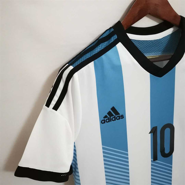 2014 Argentina Home Retro Football Shirt - Footballshirt.online