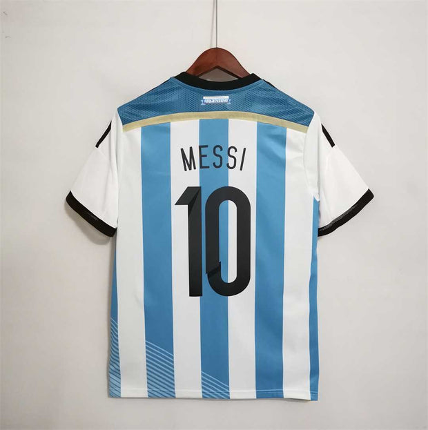 2014 Argentina Home Retro Football Shirt - Footballshirt.online