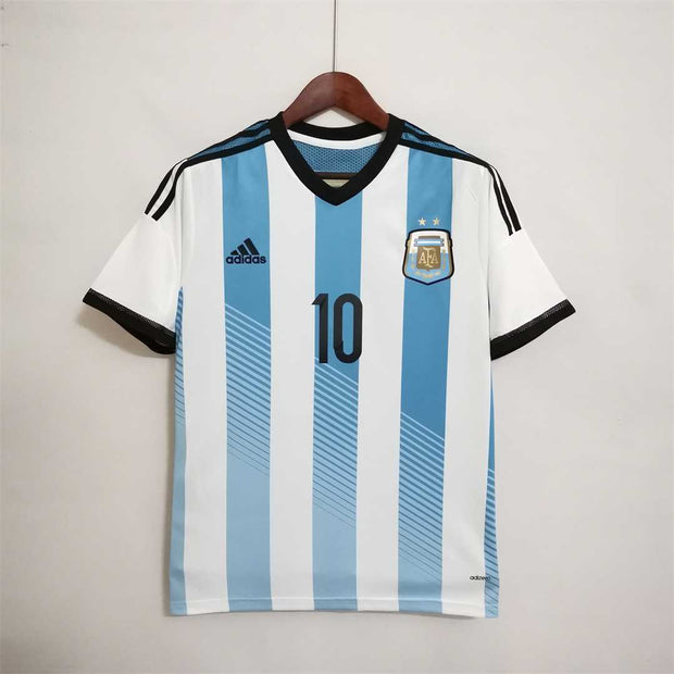 2014 Argentina Home Retro Football Shirt - Footballshirt.online