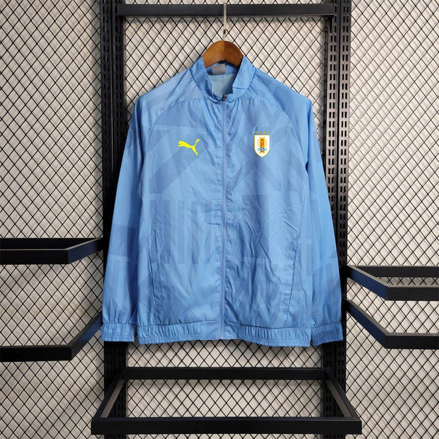 23 - 24 Windbreaker Uruguay Home Retro | Footballshirt.online - Footballshirt.online