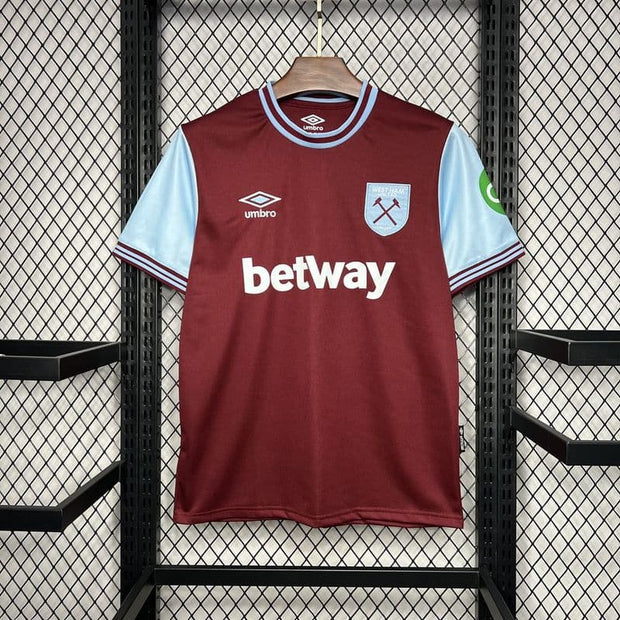 24 - 25 West ham Home Retro Football Shirt - Footballshirt.online