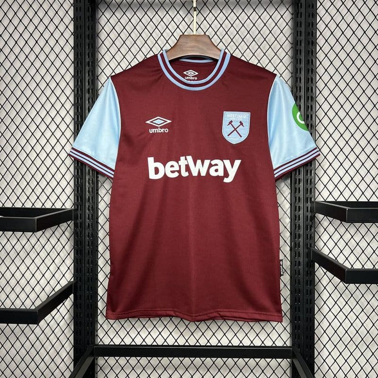 24 - 25 West ham Home Retro Football Shirt - Footballshirt.online