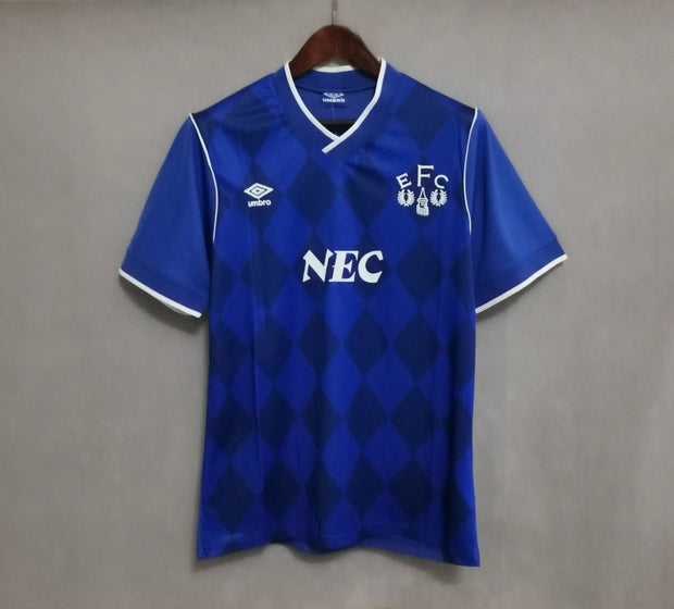 86 - 87 Everton home Retro Football Shirt - Footballshirt.online