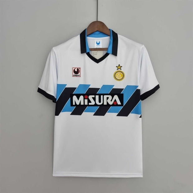 90 - 91 Inter Milan Away Retro | Footballshirt.online - Footballshirt.online