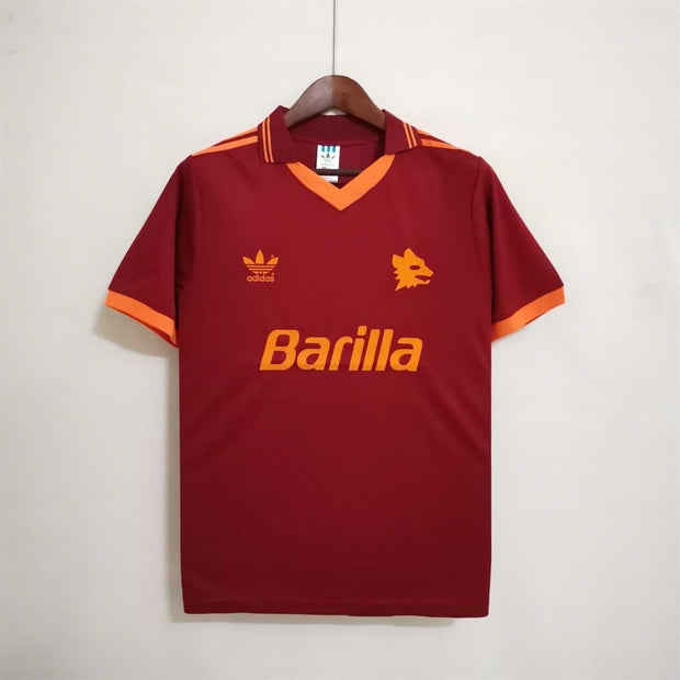 92 - 94 Roma Home Retro Football Shirt - Footballshirt.online