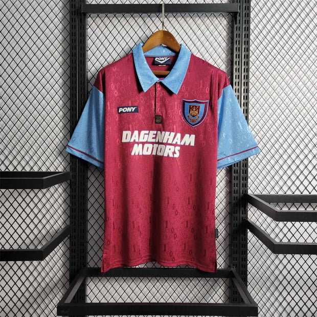 95 - 97 West Ham Home Retro Football Shirt - Footballshirt.online
