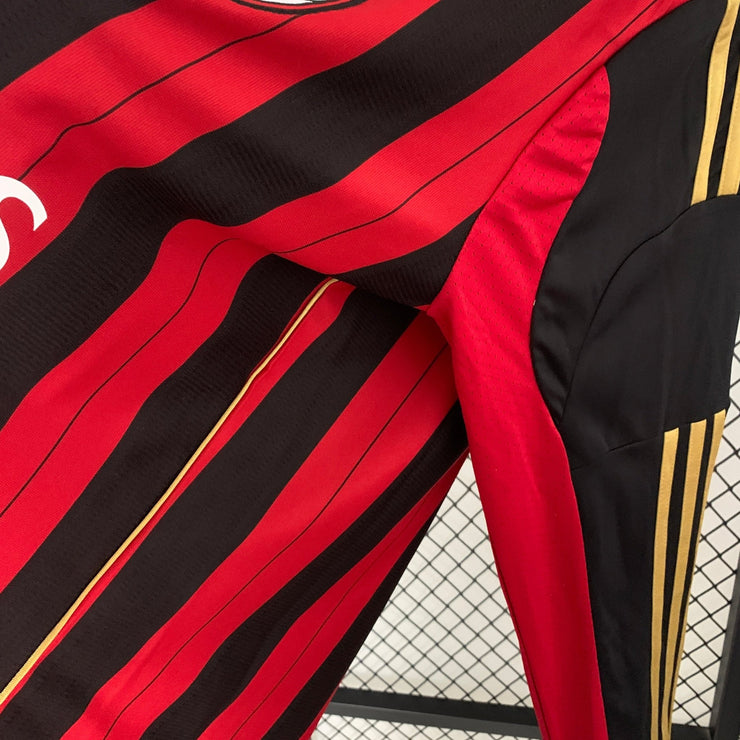AC MILAN 2013 - 2014 HOME JERSEY LONG SLEEVED - Footballshirt.online