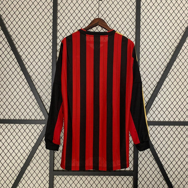 AC MILAN 2013 - 2014 HOME JERSEY LONG SLEEVED - Footballshirt.online