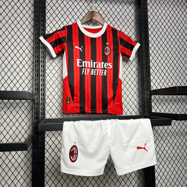 AC MILAN 2024 - 2025 HOME JERSEY FOR CHILDREN| Footballshirt.online - Footballshirt.online