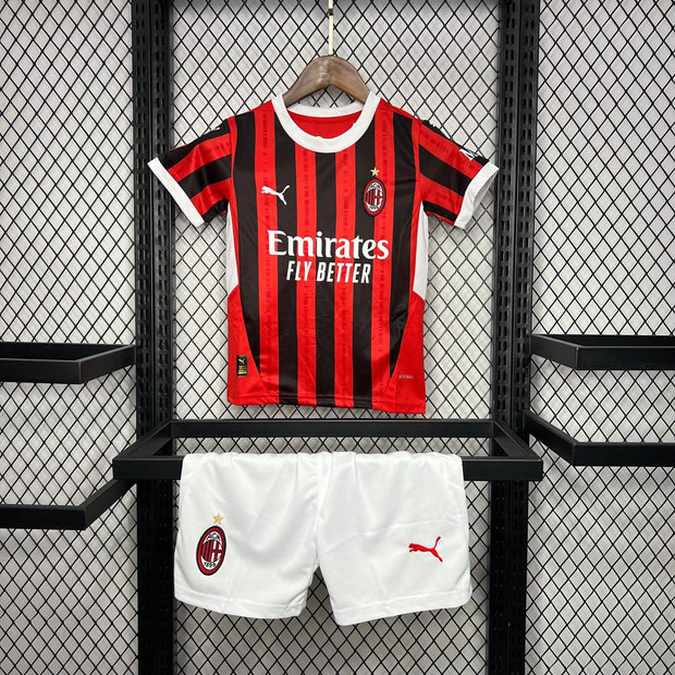 AC MILAN 2024 - 2025 HOME JERSEY FOR CHILDREN| Footballshirt.online - Footballshirt.online