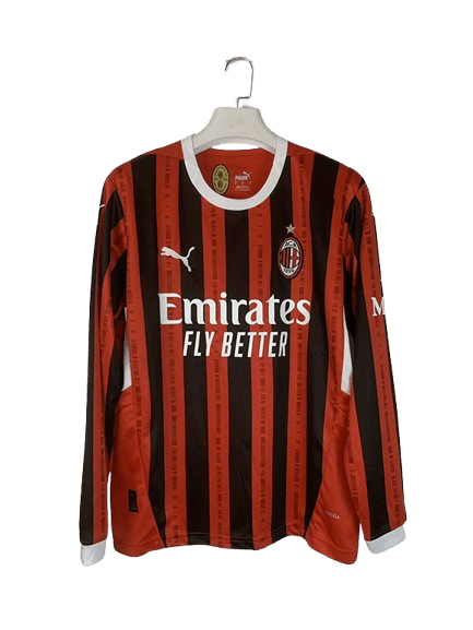 AC Milan 2024/25 (Home) - Long Sleeve - Footballshirt.online