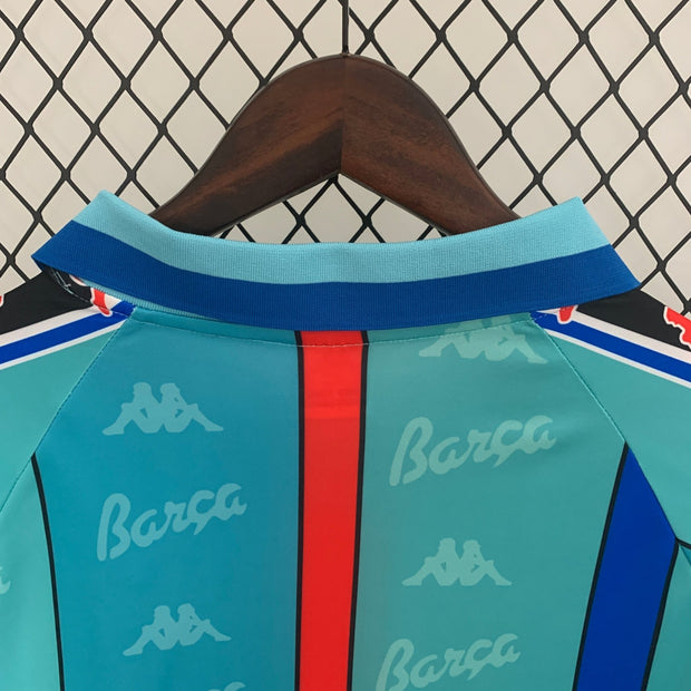 BARCELONA 1996 - 1997 AWAY JERSEY LONG SLEEVED - Footballshirt.online