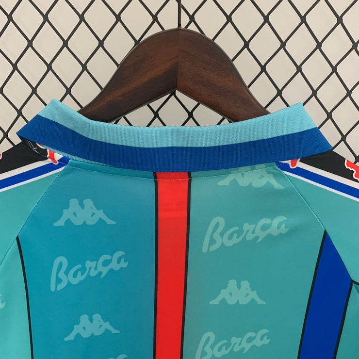 BARCELONA 1996 - 1997 AWAY JERSEY LONG SLEEVED - Footballshirt.online