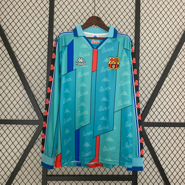 BARCELONA 1996 - 1997 AWAY JERSEY LONG SLEEVED - Footballshirt.online