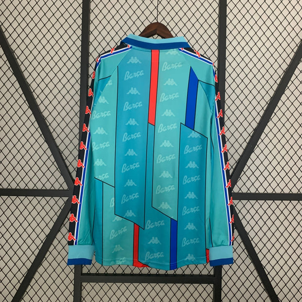 BARCELONA 1996 - 1997 AWAY JERSEY LONG SLEEVED - Footballshirt.online