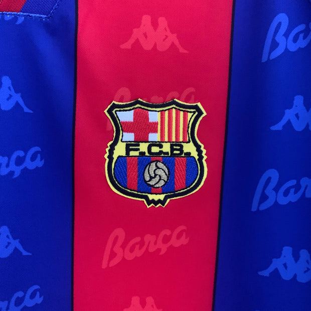 BARCELONA 1996 - 1997 HOME JERSEY LONG SLEEVED - Footballshirt.online