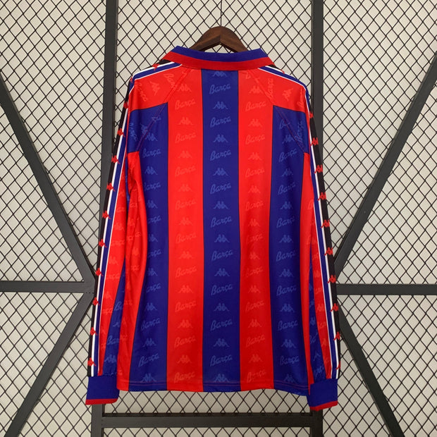 BARCELONA 1996 - 1997 HOME JERSEY LONG SLEEVED - Footballshirt.online